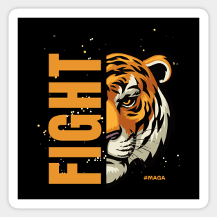 Fight MAGA Donald Trump 2024 Tiger Sticker